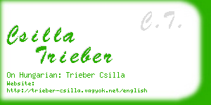 csilla trieber business card